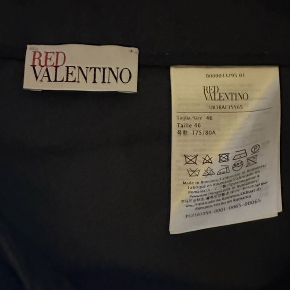 RED VALENTINO Black Bow Mini Skirt - Size 46 - Picture 8 of 12